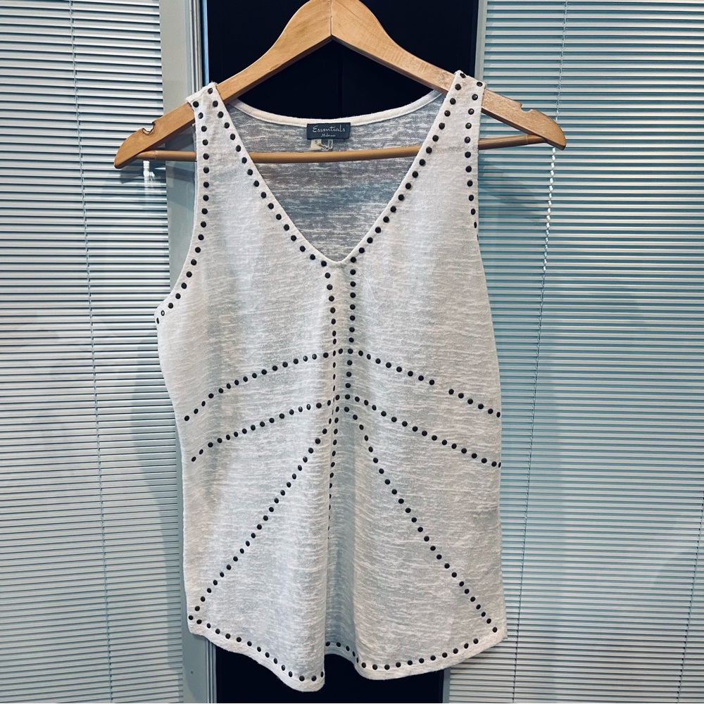 Essentials White Tank Top